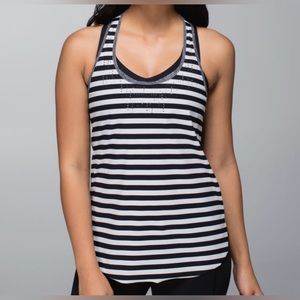 Lululemon Water Bound Singlet Stripped Tank Top Size 4
